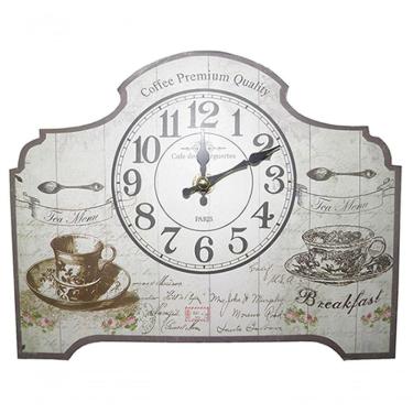 Imagem de Relogio De Mesa Cafe Da Manha Vintage Retro Decoracao (xin-07)
