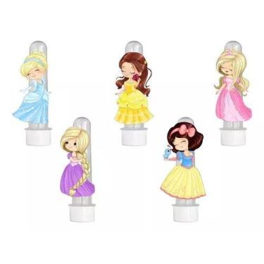 Imagem de 20 Tubetes 3d Personalizado Lembrancinha Princesa Baby Aquarela - Barb