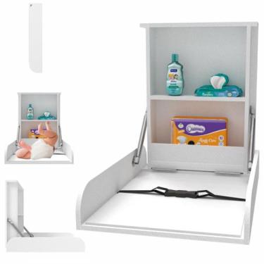 Imagem de Trocador Fraldario Suspenso Retratil Com Aparador Vertical - Customize
