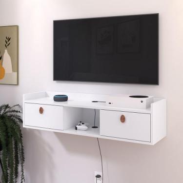 Imagem de Rack Suspenso Vegas Painel 32 Polegadas Com 2 Portas E Nicho 0.90 cm V