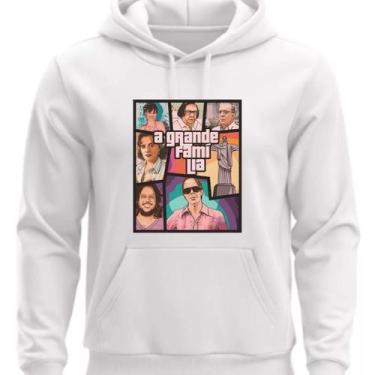 Imagem de Moletom Flanelado Canguru A Grande Familia - Hs, Branco, G