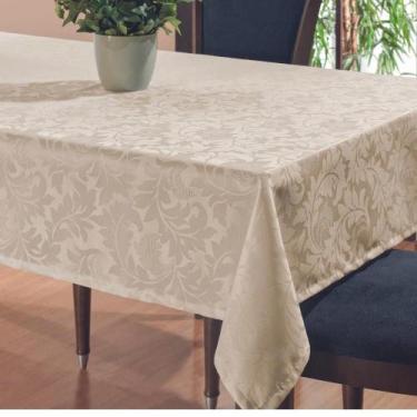 Imagem de Toalha Mesa Luxo Retangular Jacquard 2,50m X 1,50m 8 Lugares - Angel, 