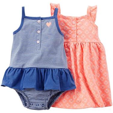 Imagem de Carter's Pacote com 2 para bebês meninas 121g485, Azul, 3 Meses