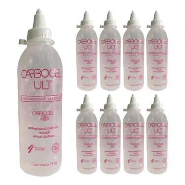 Imagem de Gel Condutor Ult Incolor Ultrassom Carbogel 24 Unidades 250g
