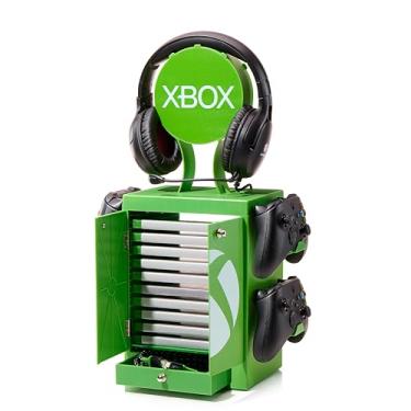 Imagem de Numskull Official XBOX Green Gaming Locker, Controller Holder, Headset Stand for PS5, Xbox Series X S, Nintendo Switch - Official XBOX Merchandise