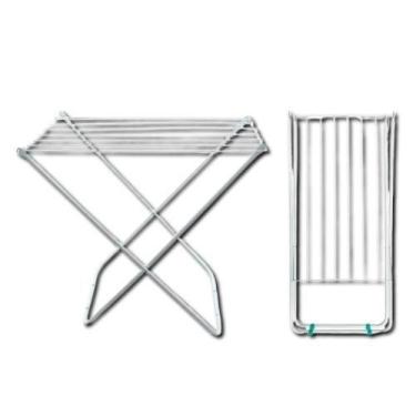 Imagem de Varal de Chão Portátil Branco Leve, Prático e Dobrável Alt 80cm x Larg