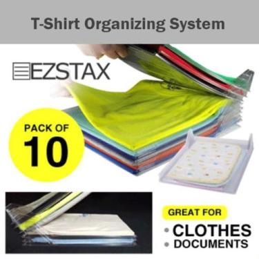 Imagem de Divisorias kit 10 organizador camisetas camisas separador - Yeet