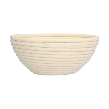 Imagem de Cesta de Fermentação de Pão, Plástico Inovador Em Formato de Pão Com Compra de Pão Lavável Tigela de Prova de Massa para Assar Pão de Fermento Em Casa Profissional (Rodada 20 * 8cm)