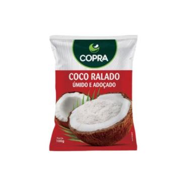 Imagem de Coco Ralado Fino Úmido Adoçado  100gr - Copra