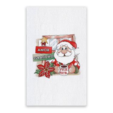 Imagem de Pano De Prato Natal Gigante Algodão 75cm X 52cm