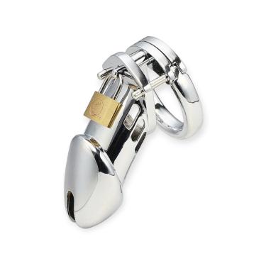 Imagem de Cinto De Castidade Em Aço Inox Com Ponta Vazada - Lovetoys - Prata