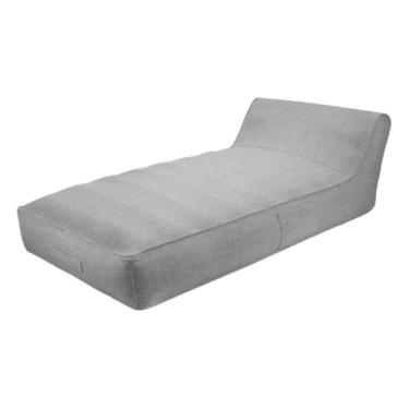 Imagem de Chaise Inflável Área Externa Outdoor Like Rivatti Capa Linho Cinza Com Proteção Uv Capa Interna Pvc