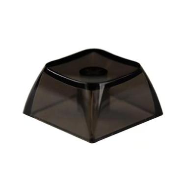 Imagem de Elacgap Keycaps Transparentes De Cristal Em Branco, Pretos, Material Para Pc, Perfil Xda 1U, Interruptores Mx, Teclado Mecânico Com Retroiluminação (Xda Preto, 100 Peças)