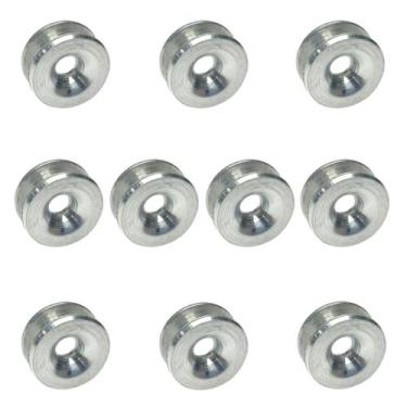 Imagem de Kit Com 10 Anilha Ilhós Passador Fio Nylon Carretel Manual - SUPREME P