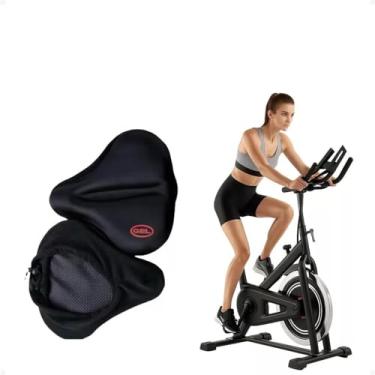Imagem de Capa de Assento de Bicicleta Spinning, Ergométrica Acolchoado Extra Largo e Confortável – Gel Anatômico, Absorção de Impacto, Antiderrapante, Ideal para Bike, MTB, Ciclismo Indoor, Acessórios Bike