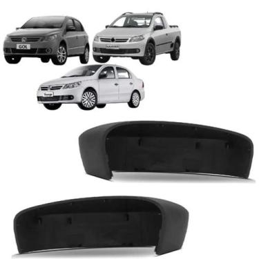 Imagem de Par capa retrovisor gol saveiro voyage g5 sem furo original - METAGAL 