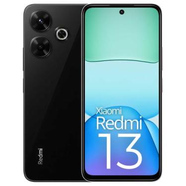 Imagem de Smartphone REDMI13 256GB 128GB câmera tripla 108MP 13MP Midnight Black