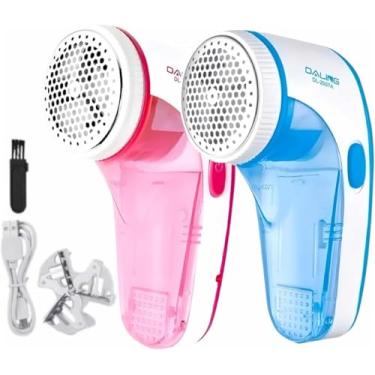Imagem de Papa Bolinha Elétrico Recarregável 110/220V Remove Pelos e Bolinhas de Roupas com Eficiência – Compacto e Potente
