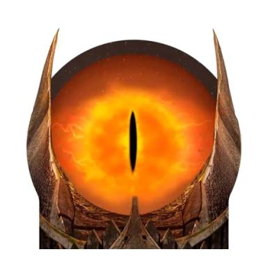Imagem de Luminária Portátil Olho de Sauron Senhor dos Anéis, em MDF