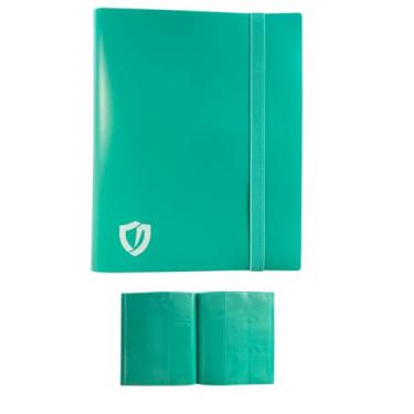 Imagem de Fichário Para Coleção de Cartas Cartinhas, Capacidade de 360 Card em 20 paginas na Cor Verde Água, Verde Menta. Pasta presente para jogo de cartas - Pokémon Magic