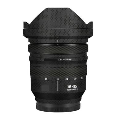 Imagem de Adesivo de lente de câmera revestimento protetor de corpo película protetora decalque skin para Panasonic Lumix S 16-35mm F4 16 35 F 4 (Mamba Preto)