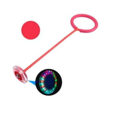 Imagem de Pula Corda Giratório Com Led Brinquedo Infantil Gira Pula Corda LED Pisca/Pisca (Vermelho)