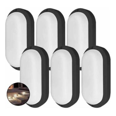 Imagem de Kit 6 Arandela Tartaruga Externa Phare Ip65 24w 4000k Taschibra