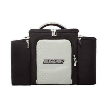 Imagem de Bolsa Térmica 4 Potes - Preta com Prata Fashion - Padrão: Único - Bag 