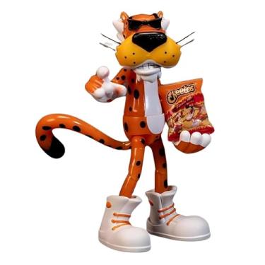 Imagem de Jada Boneco Cheetos Chester Cheetah Cheetah Flamin' Hot Glow in The Dark – Exclusivo articulado de 15 cm, com saco de cheetos, sombras, pó de queijo