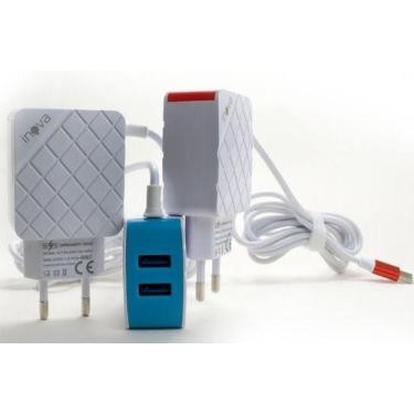 Imagem de Carregador de Celular ultra rápido INOVA 3.1 Tipo C 2USB - Lenox