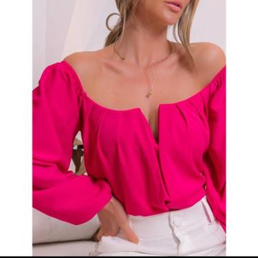 Imagem de Blusa manga longa ciganinha feminina outono moda e tendência 2023 - Ar