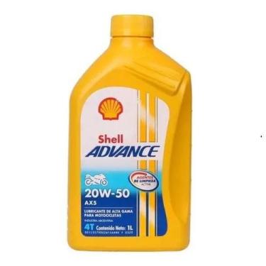 Imagem de Oleo advance 4t ax5 20w50 moto shell, Sem Variação