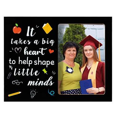 Imagem de WATINC Porta-retrato de agradecimento do professor, presentes de aposentadoria de professores, agradecimento, professores, volta às aulas, porta-retratos presente para suprimentos de festa de formatura, álbum de fotos para pendurar na parede (23 cm x 17,8 cm)