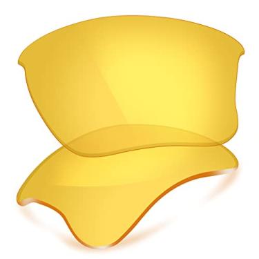 Imagem de ThunderClap Lentes de policarbonato de substituição para óculos de sol Oakley Flak Jacket XLJ - Amarelo cristal