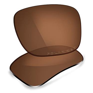 Imagem de ThunderClap Lentes de policarbonato de substituição para óculos de sol Oakley Holbrook OO9102 - Tijolo queimado polarizado