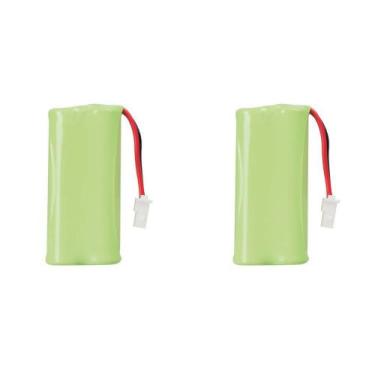 Imagem de Kit Com 2 Pilhas 2,4V 600MA P/ Telefone Sem Fio Intelbras