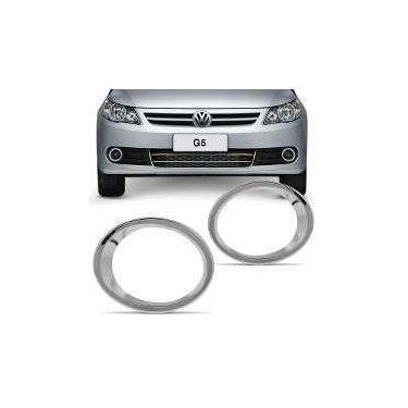 Imagem de Aplique Cromado Moldura do Farol Auxiliar de Milha Volkswagen Gol G5 2