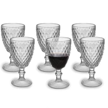 Imagem de Conjunto de 6 Taças de Vidro de Abacaxi para vinho e drinks