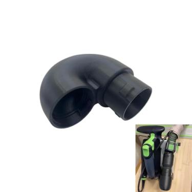 Imagem de Conector de cotovelo de mangueira de serra de trilho atualizado (180 graus) - para 36 mm, mangueira de 27 mm - compatível com Festool TrackSaw TS 55, TSC 55, TS60