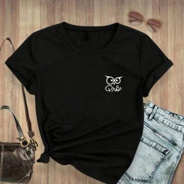 Imagem de Camiseta Baby Look Feminina Professora Coruja T Shirt Linda - NoBrand,