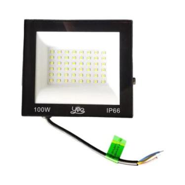 Imagem de Refletor LED 100W IP66 Branco Frio 6000K  Alta Potência, Economia e Re