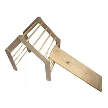 Imagem de Triangulo Pikler Articulado Infantil Duplo + Rampa CM2004R - Color Mob