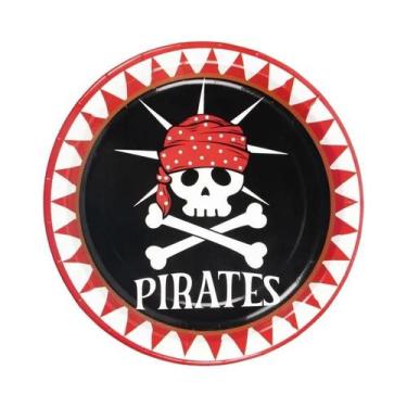 Imagem de Conjunto de Talheres Descartáveis com Tema Pirata - Pratos, Copos, Cha