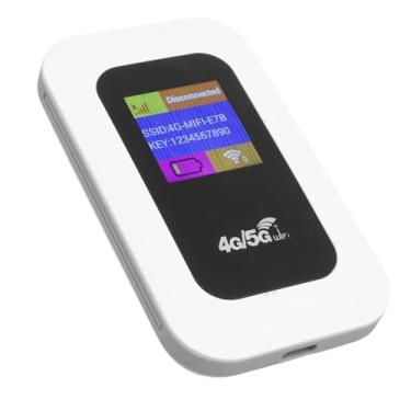 Imagem de lyrlody Roteador de Wifi Portátil, Ponto de Acesso de 300mbps 4g 5g Com 2100mAh Battery LTE CAT4, para Viajar de Acampamento Em Casa até 10 Dispositivos