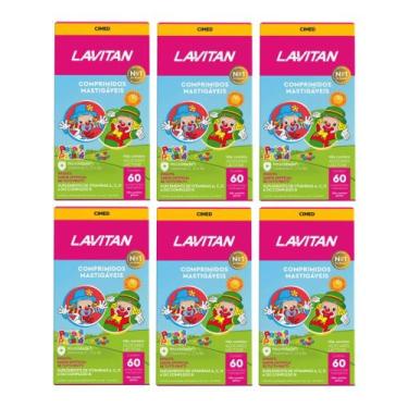 Imagem de Kit 6 Suplemento Lavitan Vitaminas Infantil 60 Comp - Cimed