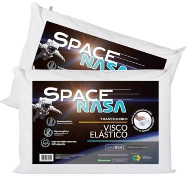 Imagem de Kit 2 Travesseiros Space Nasa Baixo 12cm Espuma Nasa Viscoelástica Nap TRB12
