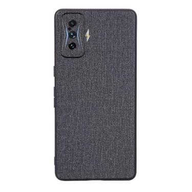 Imagem de Capas Compatível com Xiaomi Redmi K50 Gaming,Design de padrão de tela,Pproteção completa de 360°,Pplástico macio,Proteção contra queda-Black