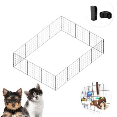 Imagem de Gaiola 14 Telas Tela Aramada 60x60cm Cercado Pet Gato Coelho Porquinho