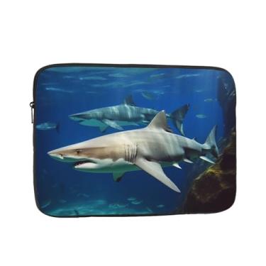 Imagem de Capa protetora para notebook Two White Sharks de 12 polegadas à prova de choque, resistente à água, bolsa para computador, bolsa de transporte, portátil, para laptop, para homens e mulheres