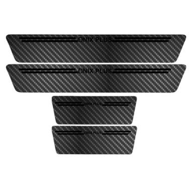 Imagem de Kit Soleira Protetora Porta Premium Black PVC - Onix Plus - Jhow Adesi